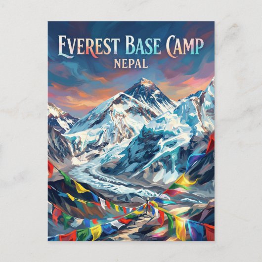 Everest Base Camp Nepal ポストカード (正面)