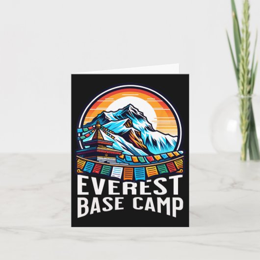 Everest Base Camp Prayer Flags Nepali Himalayan Hi カード (正面)