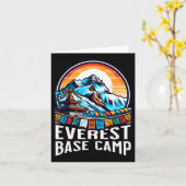 Everest Base Camp Prayer Flags Nepali Himalayan Hi カード (黄色い花)