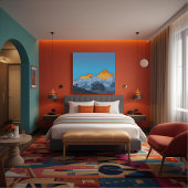 Everest Sunrise Kala Patthar Motivational Artwork キャンバスプリント