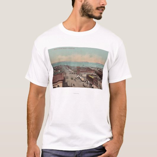 Everett、Hewitt Ave.Everett、WAのWAView Tシャツ (正面)