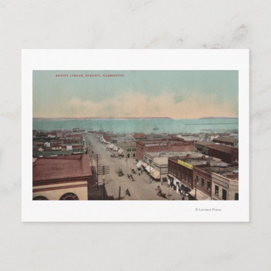 Everett, WAView of Hewitt Ave.Everett, WA ポストカード (正面)