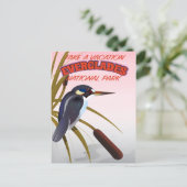 Evergladesヴィンテージ旅行ポスター。 ポストカード (スタンド正面)