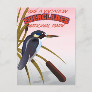 Evergladesヴィンテージ旅行ポスター。 ポストカード