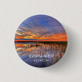 Everglades国立公園フロリダバケットのリスト 缶バッジ