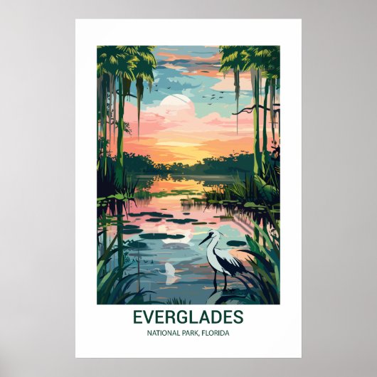 Everglades国立公園米国フロリダ ポスター (正面)