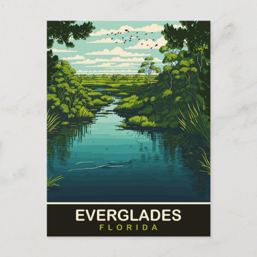 Everglades，フロリダ，旅行 ポストカード (正面)