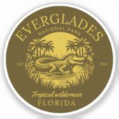 Everglades National Park Florida シール (正面)