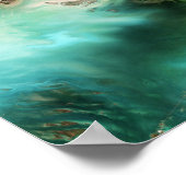 Everglades National Park Florida Keys Satellite ポスター (角)