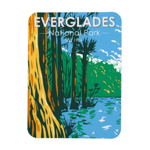 Everglades National Park Florida Vintage マグネット