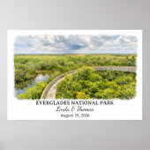 Everglades National Park Florida, Watercolor ポスター (正面)