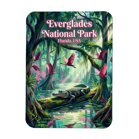 Everglades National Park USA マグネット (縦)