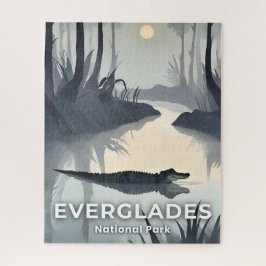 Everglades National Park | Watercolor Alligator ジグソーパズル
