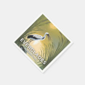 Everglades National Park | Watercolor Stork スタンダードカクテルナプキン (角)