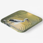 Everglades National Park | Watercolor Stork ペーパープレート (傾斜あり)