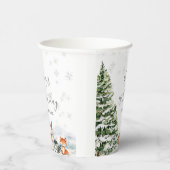 Evergreen Animal Winter Onederland Birthday 紙コップ (右)