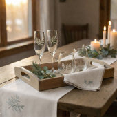 Evergreen Botanical ショートテーブルランナー