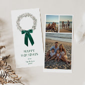 Evergreen Bow Wreath Photo シーズンカード