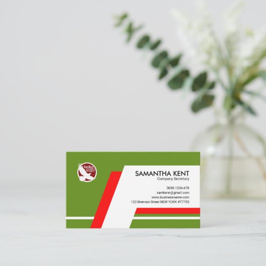 Evergreen Dialog Box Companyの総務部長 名刺 (スタンド正面)