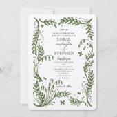 Evergreen Elegance Wedding 招待状 (正面)