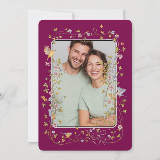 Evergreen Elegance Wedding 招待状 (裏面)