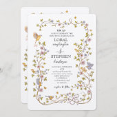 Evergreen Elegance Wedding 招待状 (正面/裏面)