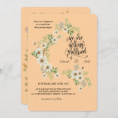 Evergreen Elegance Wedding Invitation 招待状 (正面/裏面)