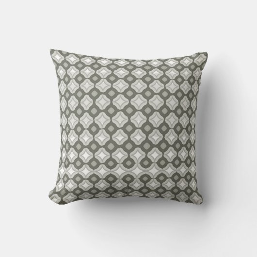 Evergreen Fog Throw Pillow クッション (正面)