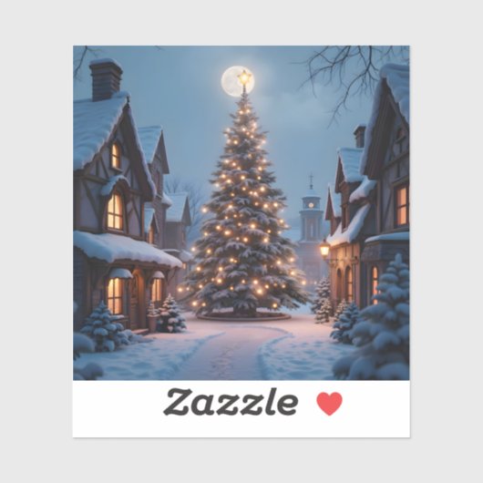 Evergreen Glow - Square Vinyl Sticker シール (シート)