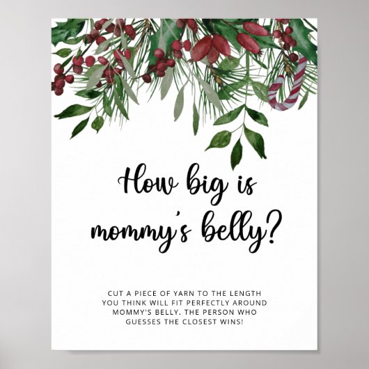 Evergreen how big is mommy's belly game ポスター (正面)
