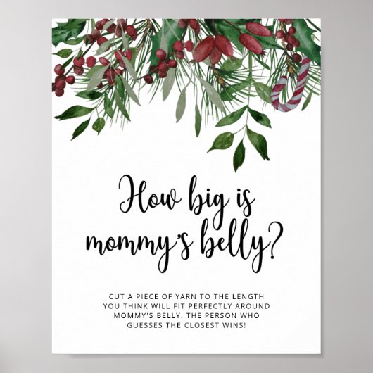Evergreen how big is mommy's belly game ポスター (正面)