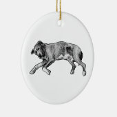 Evergreen Hush, Side Sleeper セラミックオーナメント (右)