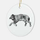 Evergreen Hush, Side Sleeper セラミックオーナメント (左)