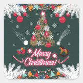 Evergreen Joy of Christmas スクエアシール (正面)