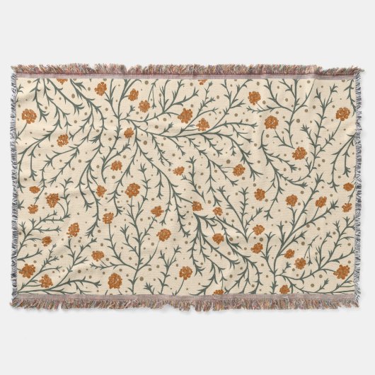 Evergreen Kisses Under the Mistletoe スローブランケット (正面)