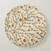 Evergreen Kisses Under the Mistletoe ラウンドクッション (裏面)