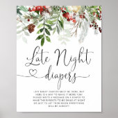 Evergreen Late night diapers game Poster ポスター (正面)