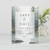 Evergreen Mist Forest QR Save the Date (スタンド正面)