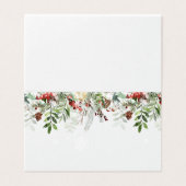 Evergreen modern winter wedding place card (外部フラット)