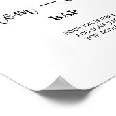 Evergreen mom-osa bar sign. Winter momosa bar ポスター (角)