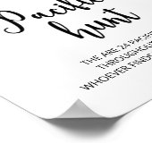 Evergreen pacifier hunt baby shower game ポスター (角)