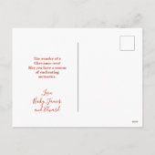 Evergreen Pine Tree Vintage Christmas Postcard シーズンポストカード (裏面)