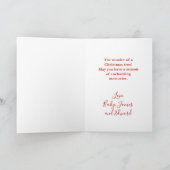 Evergreen Pine Vintage Tree Christmas Card シーズンカード (内部)