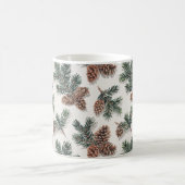 Evergreen Pinecone Cozy Winter Coffee コーヒーマグカップ (中央)