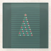 Evergreen Rhythm ガラスコースター (正面)