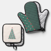 Evergreen Rhythm 鍋つかみ&鍋敷きセット (正面/裏面)