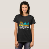 Evergreen Sunset Farmington Forest New Mexico Wood Tシャツ (正面フル)