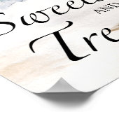  Evergreen sweets and treats baby shower  ポスター (角)