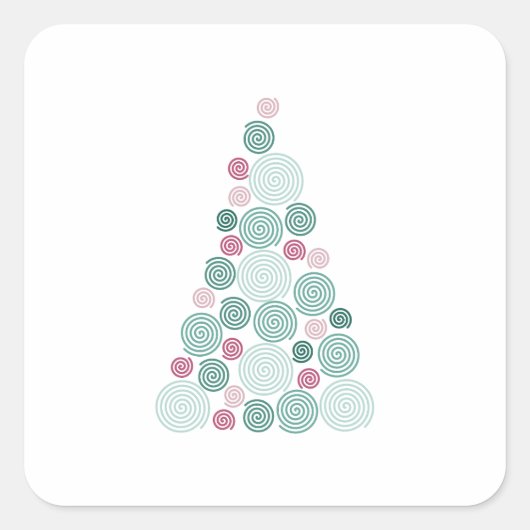 Evergreen Swirl スクエアシール (正面)