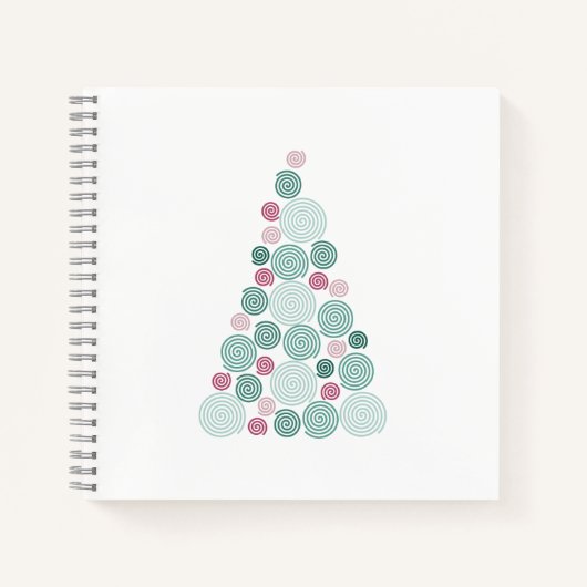Evergreen Swirl ノートブック (正面)